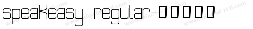 speakeasy regular字体转换